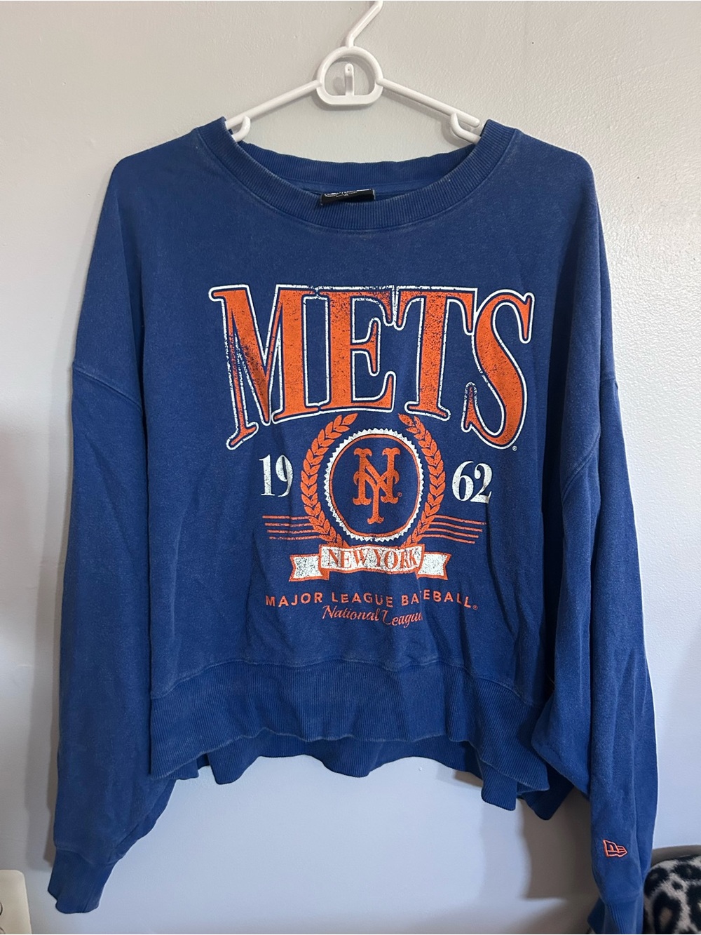 Women’s New Era New York Mets Blue Logo Pullover Sweatshirt